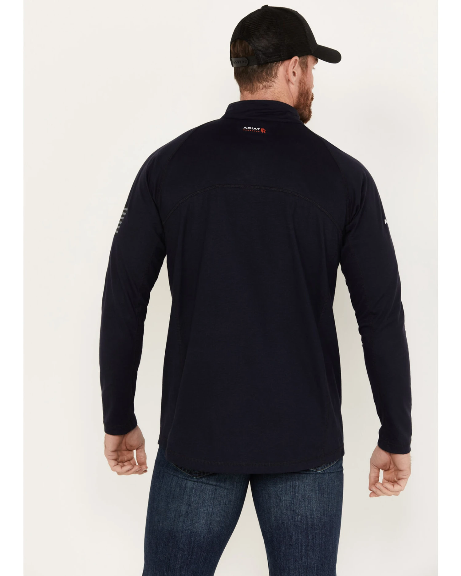 Ariat Men's FR Combat 1/4 Zip Work Pullover - Image 4