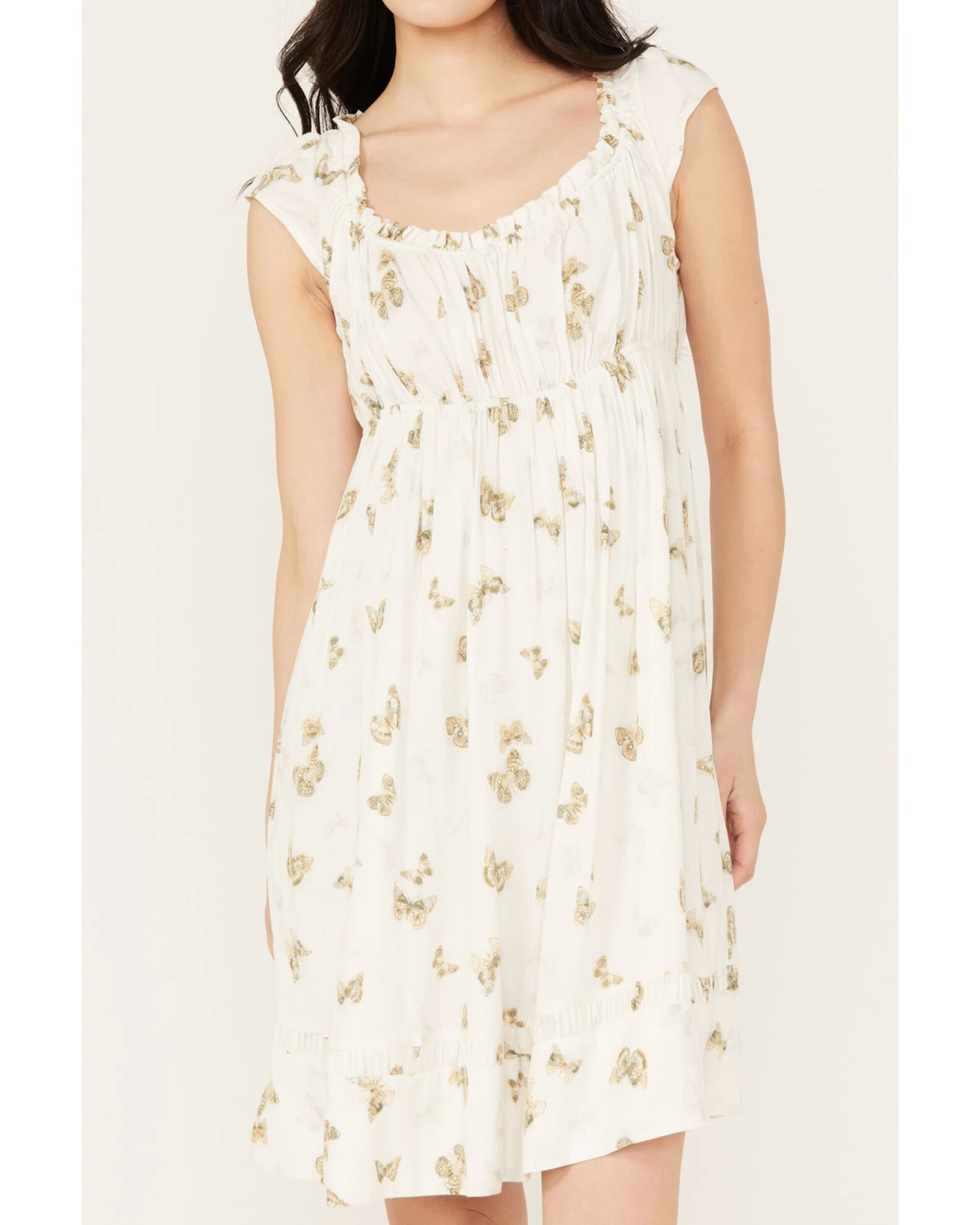 Cleo + Wolf Women's Butterfly Print A-Line Dress - Image 3