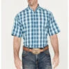 Ariat Men's Wrinkle Free Enzo Plaid Print Button-Down Short Sleeve Western Shirt