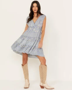 Angie Women's Side Tie PrintĀ Dress