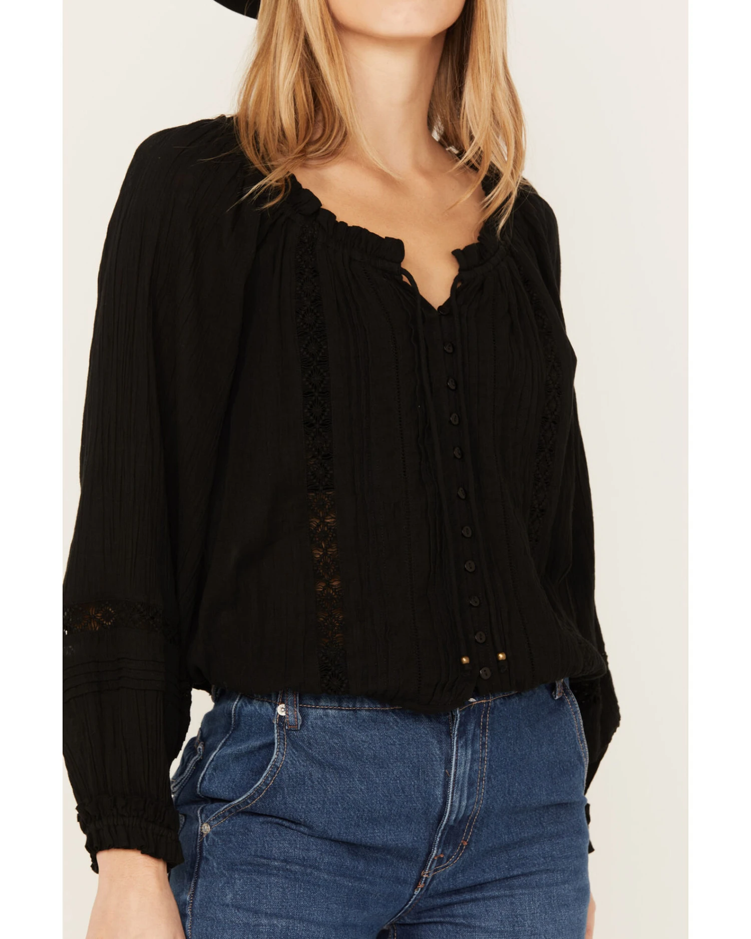 Revel Women's Long Sleeve Peasant Top - Image 3