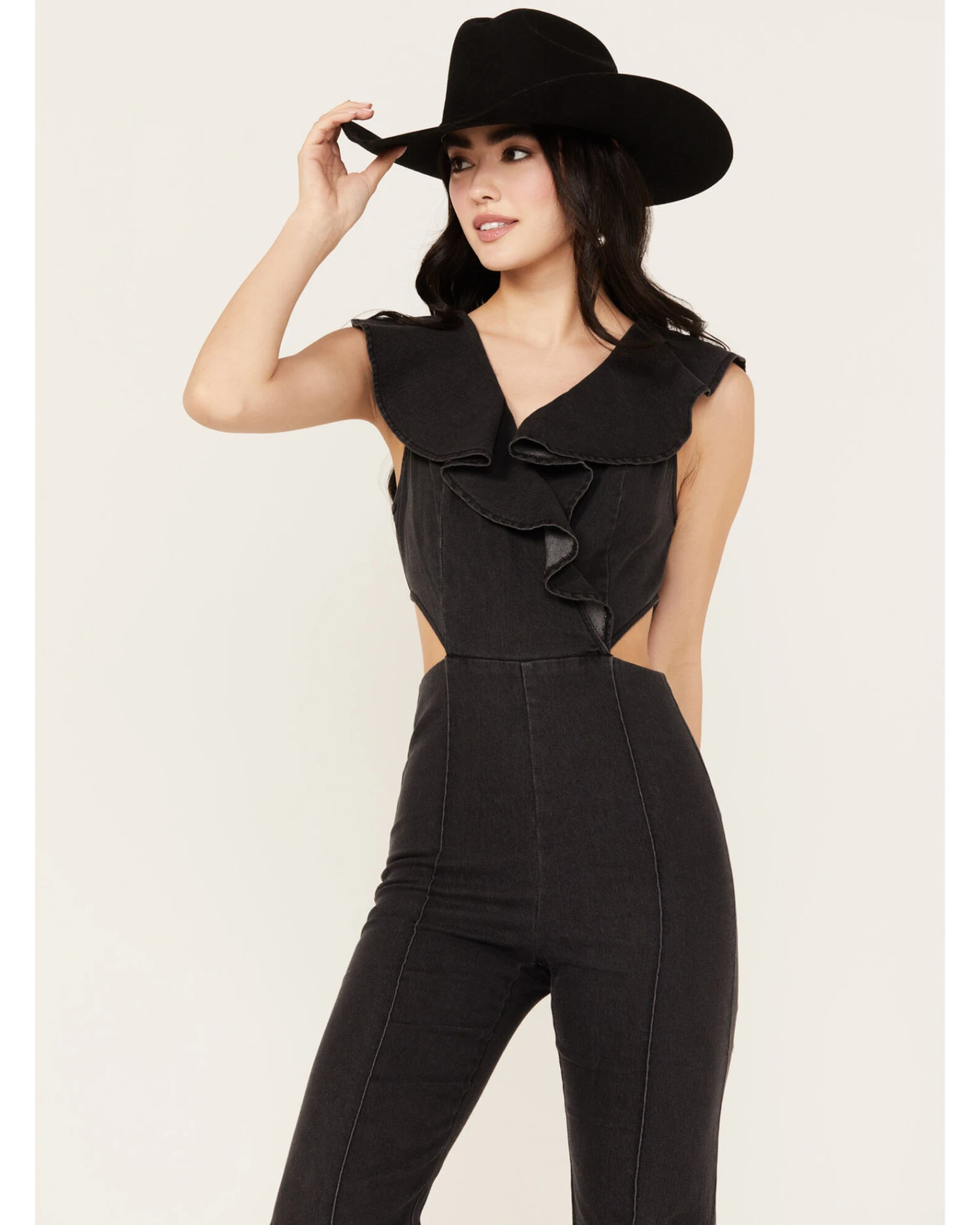 Flying Tomato Women's On The Way Denim JumpsuitĀ - Image 3