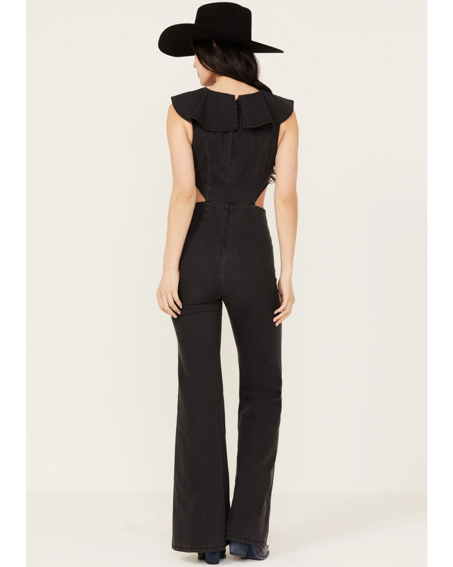 Flying Tomato Women's On The Way Denim JumpsuitĀ - Image 4